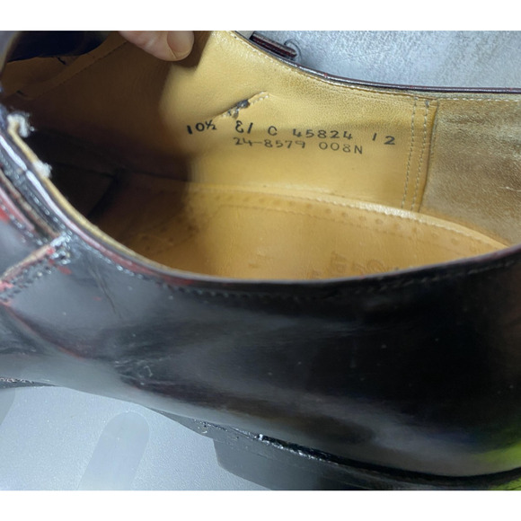 Vintage Aristocraft Monk Strap Shoes Mens Size 10.5 Burgundy Leather Dress USA main image 15